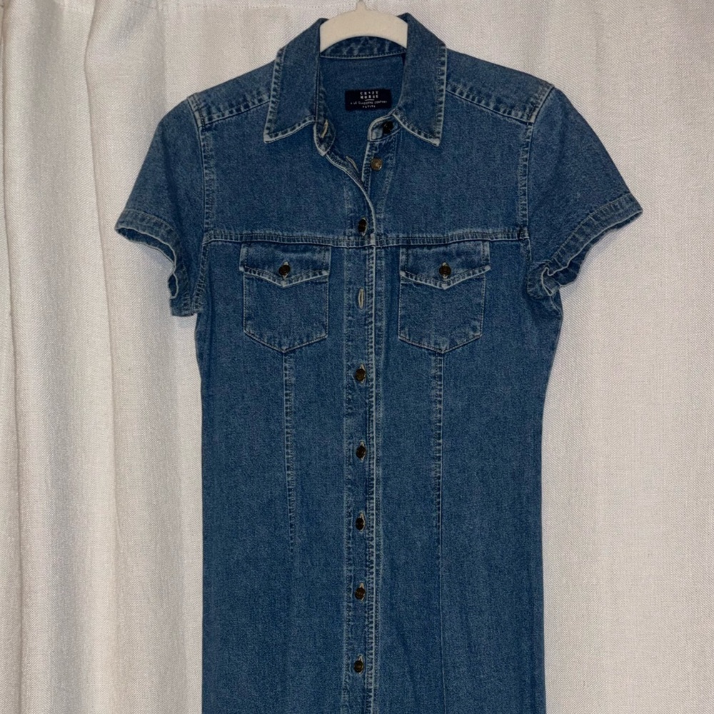 Vintage Crazy Horse by Liz Claiborne Denim Button-Up Dress